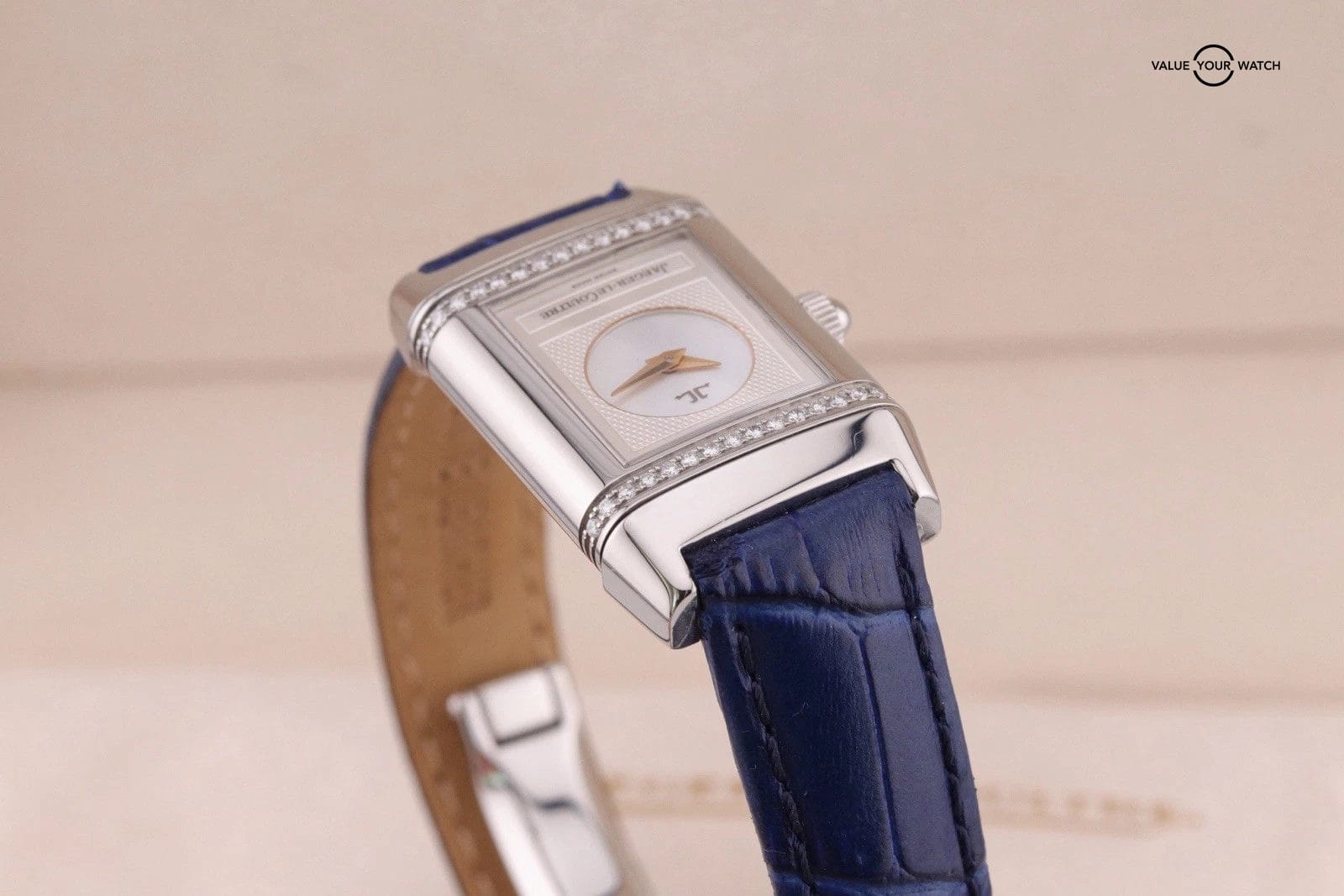 Jaeger LeCoultre Reverso Duetto ladies 266.8.44 Diamond Bezel Mop Dial 21x33mm - Image 9