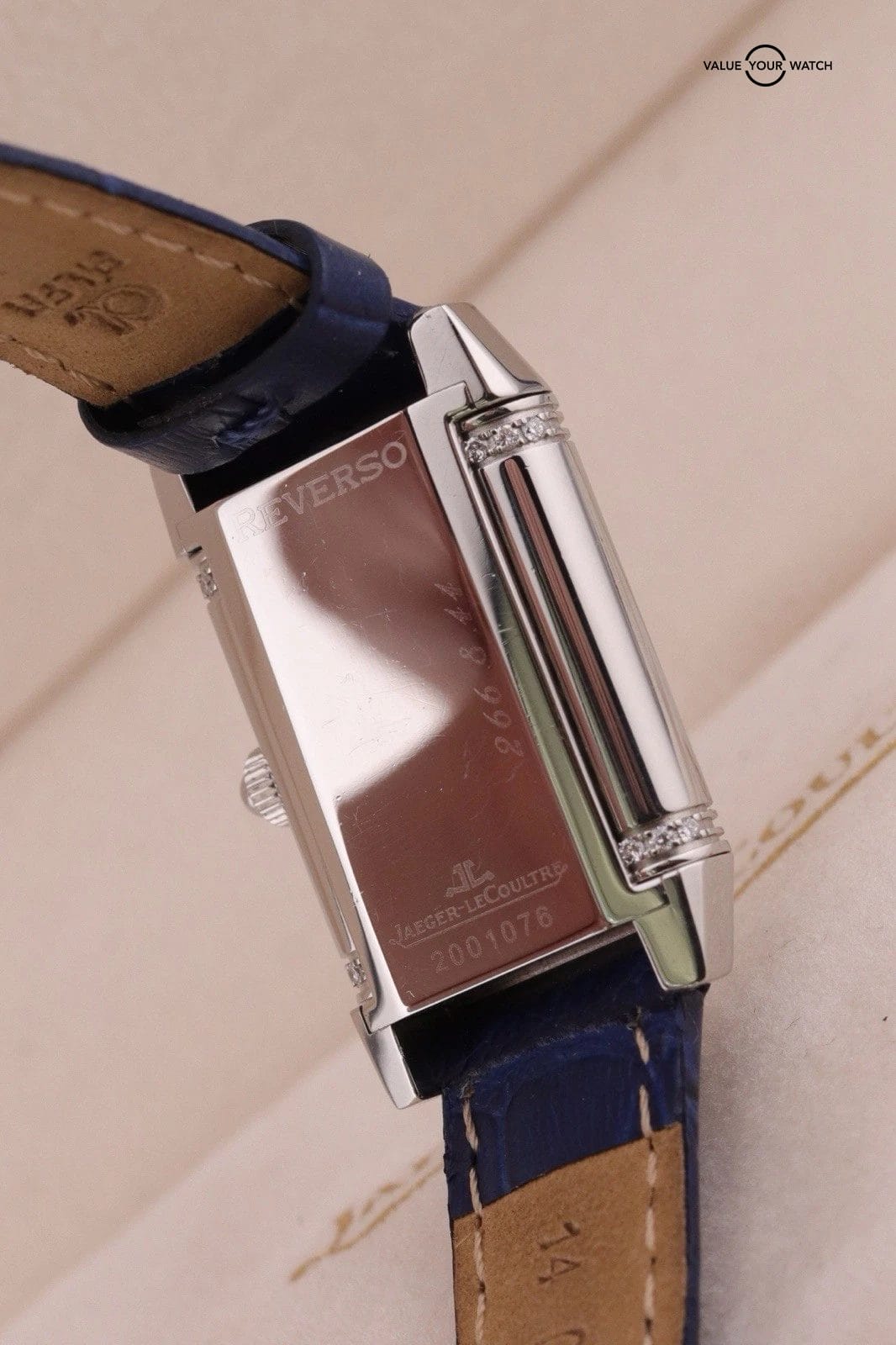 Jaeger LeCoultre Reverso Duetto ladies 266.8.44 Diamond Bezel Mop Dial 21x33mm - Image 12