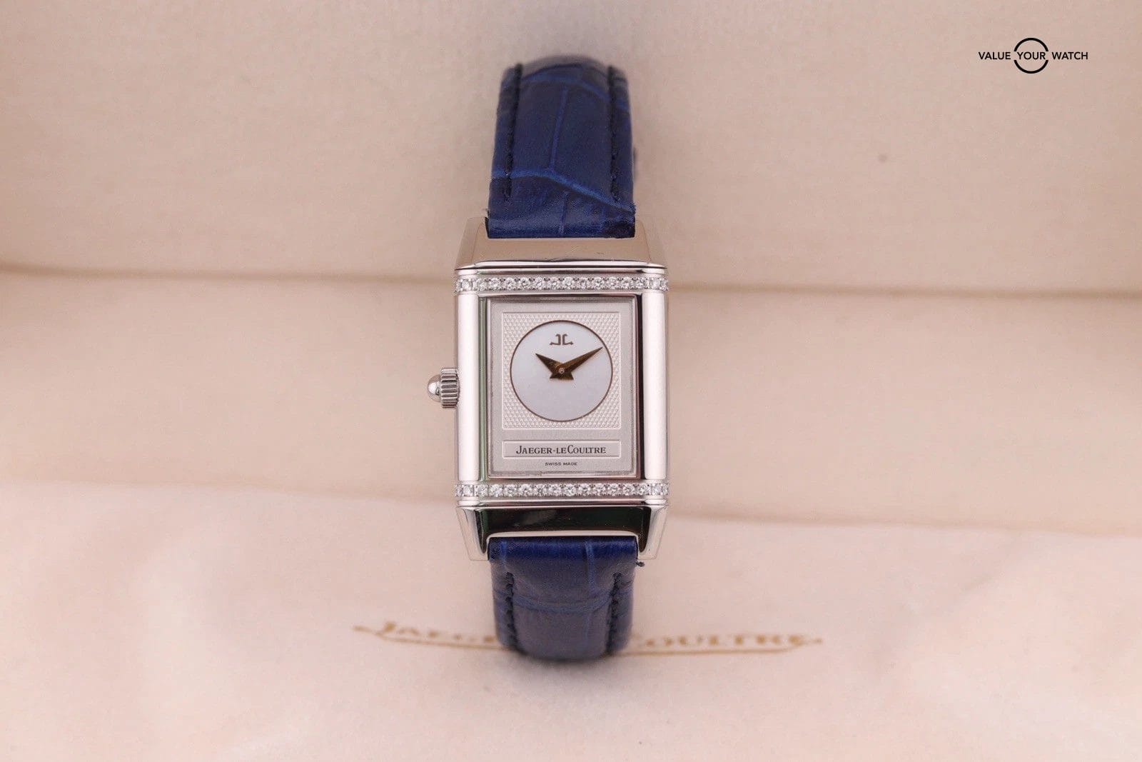 Jaeger LeCoultre Reverso Duetto ladies 266.8.44 Diamond Bezel Mop Dial 21x33mm - Image 16