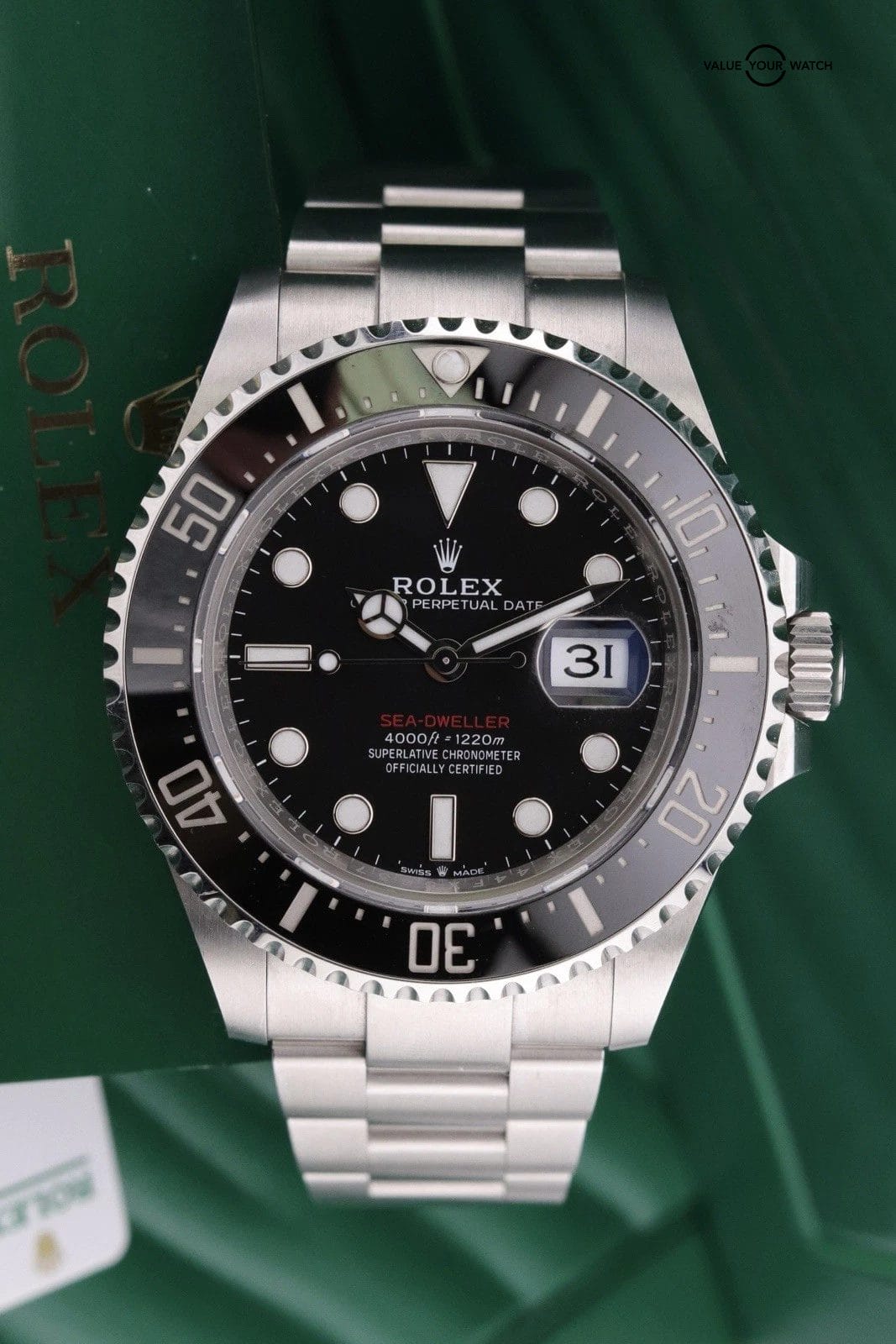 2024 Rolex Sea-Dweller Red Letter 126600 Black Dial SS Oyster With Papers 43mm
