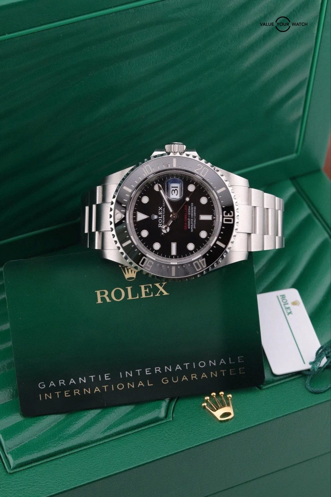 2024 Rolex Sea-Dweller Red Letter 126600 Black Dial SS Oyster With Papers 43mm - Image 3