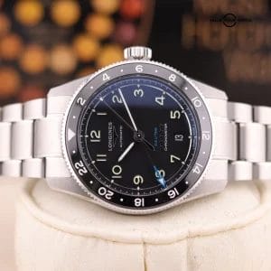 Longines Spirit Zulu Time | L3.802.4.53.6 | 39mm Black Dial GMT Chronometer