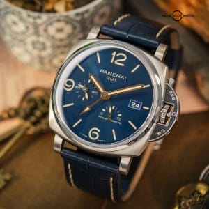 Panerai Luminor Due GMT Blue Dial 45mm TItanium – BOX &Y PAPERS – PAM00964