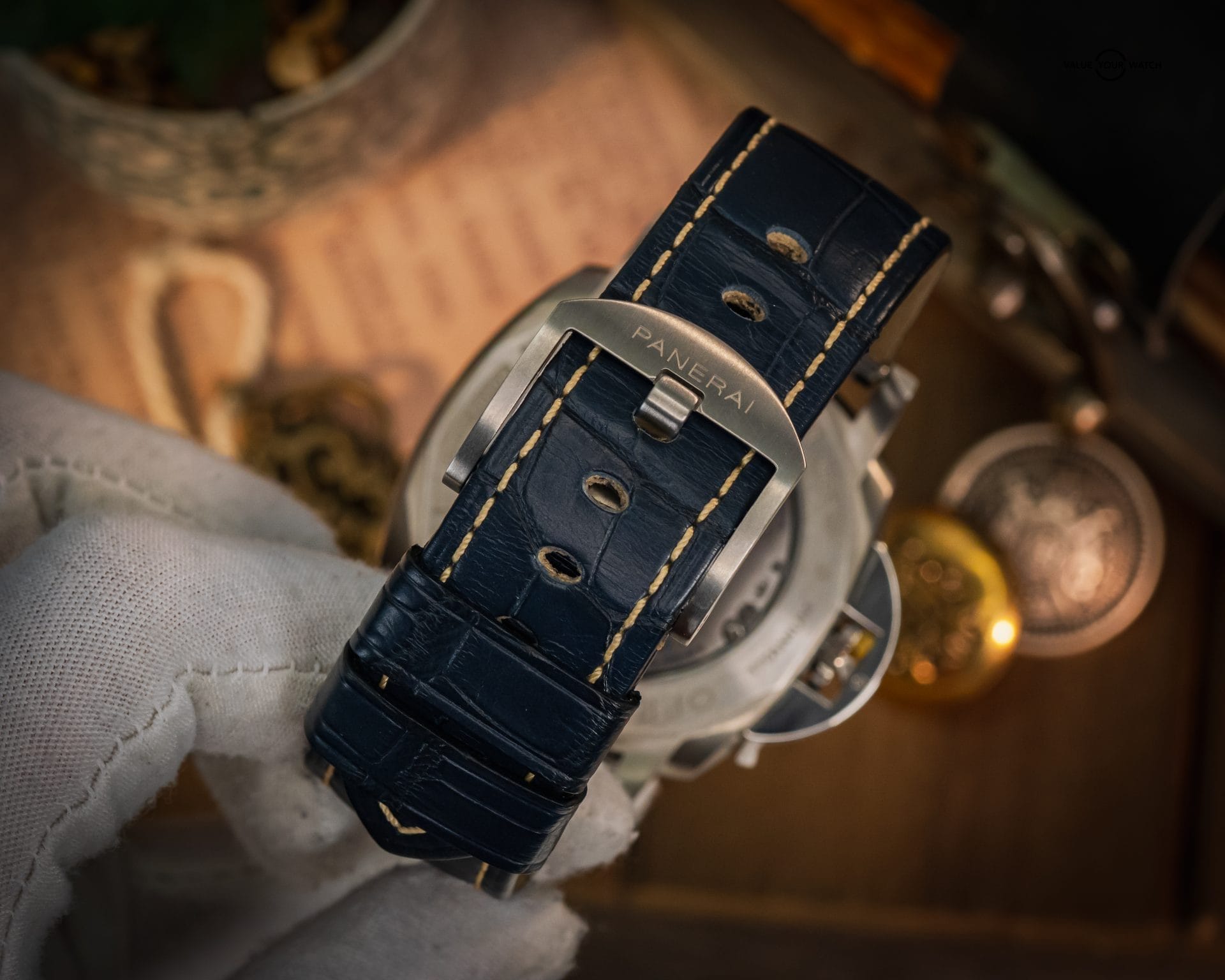 Panerai Luminor Due GMT Blue Dial 45mm TItanium – BOX &Y PAPERS – PAM00964 - Image 6