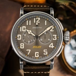 Zenith Heritage Pilot Type 20 Ton-Up Chronograph – BOX & CARD – 11.2430.4069