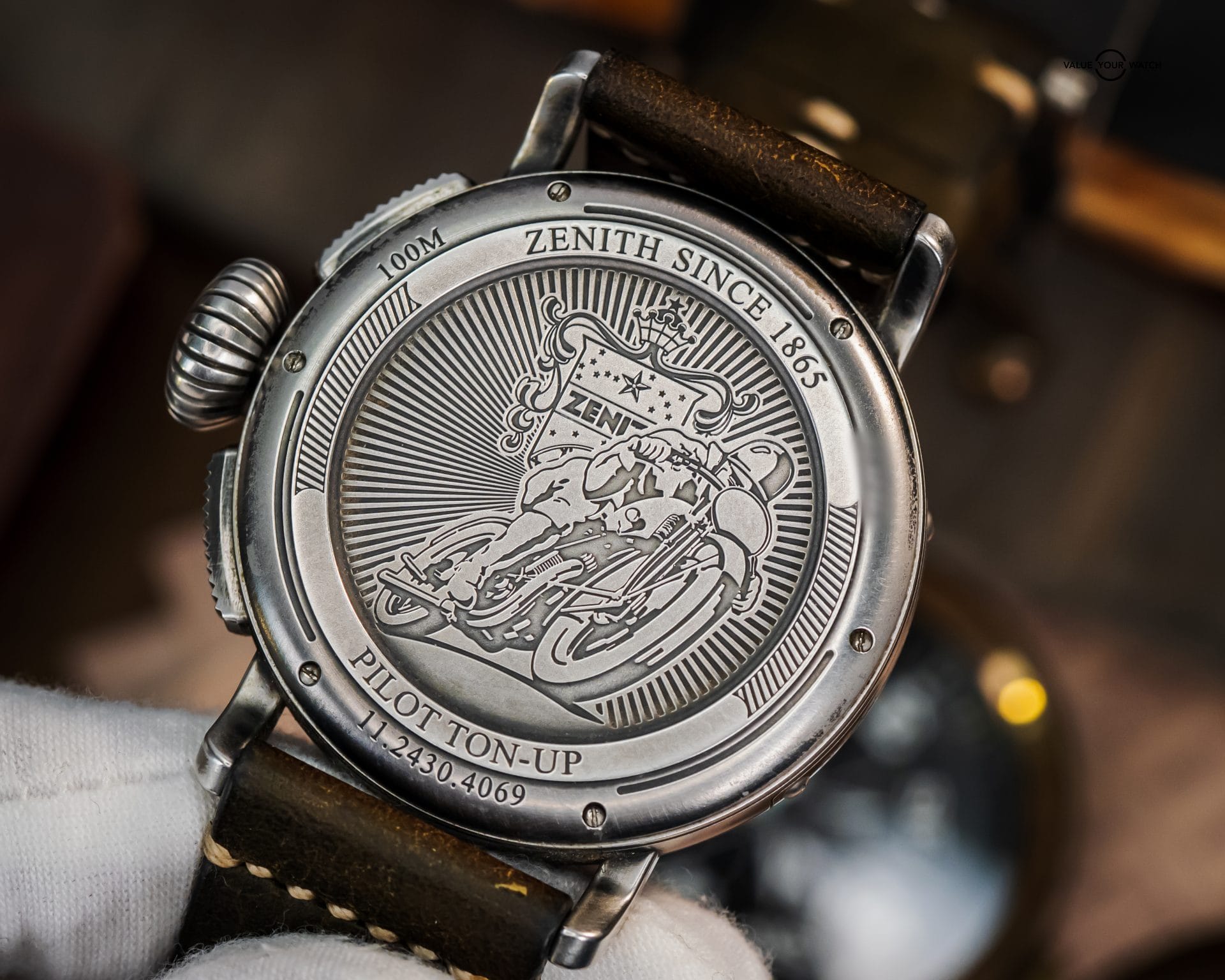 Zenith Heritage Pilot Type 20 Ton-Up Chronograph – BOX & CARD – 11.2430.4069 - Image 8