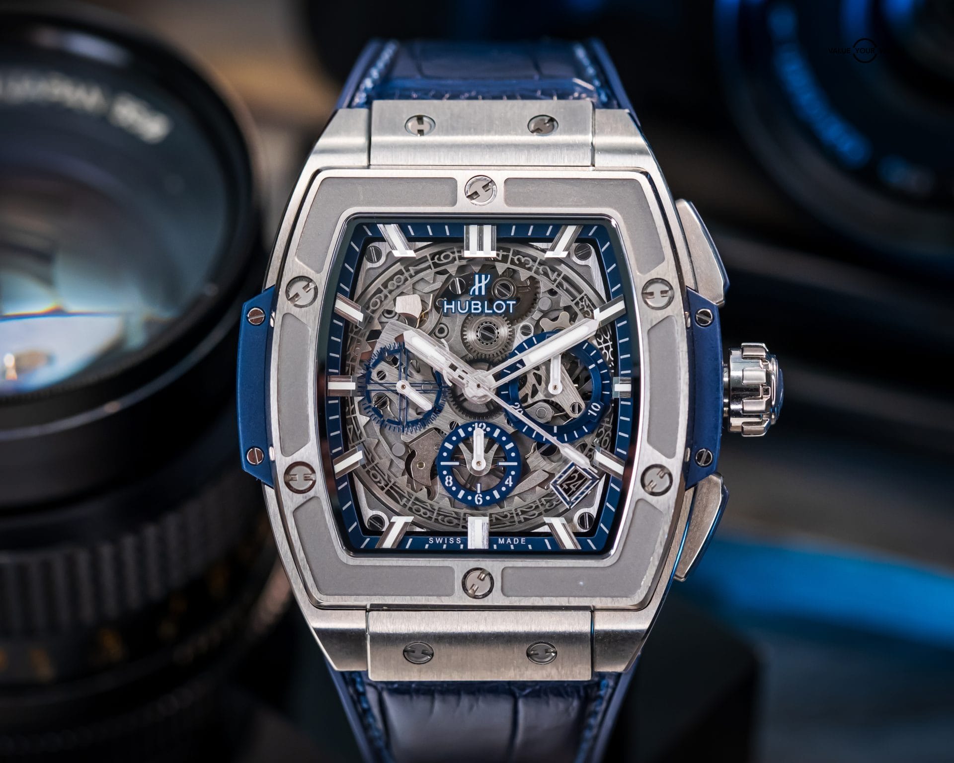 Hublot Spirit of Big Bang Blue Titanium Chrono 42mm BOX & PAPERS 641.NX.7170.LR