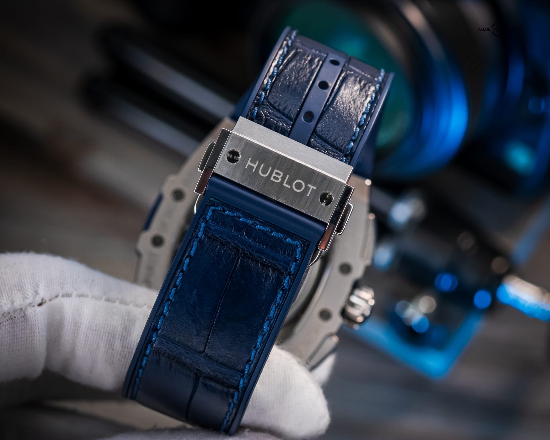 Hublot Spirit of Big Bang Blue Titanium Chrono 42mm BOX & PAPERS 641.NX.7170.LR - Image 7