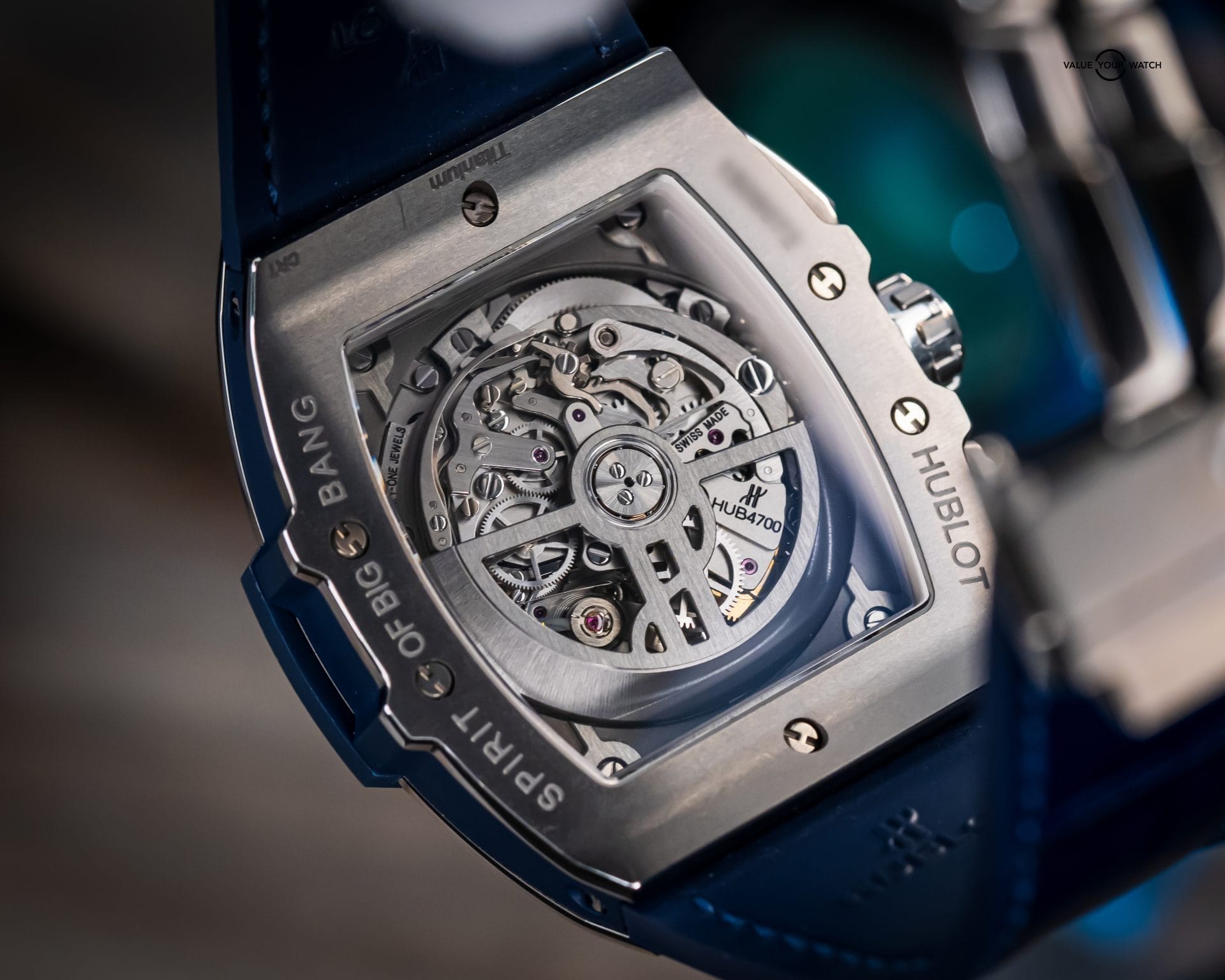 Hublot Spirit of Big Bang Blue Titanium Chrono 42mm BOX & PAPERS 641.NX.7170.LR - Image 8