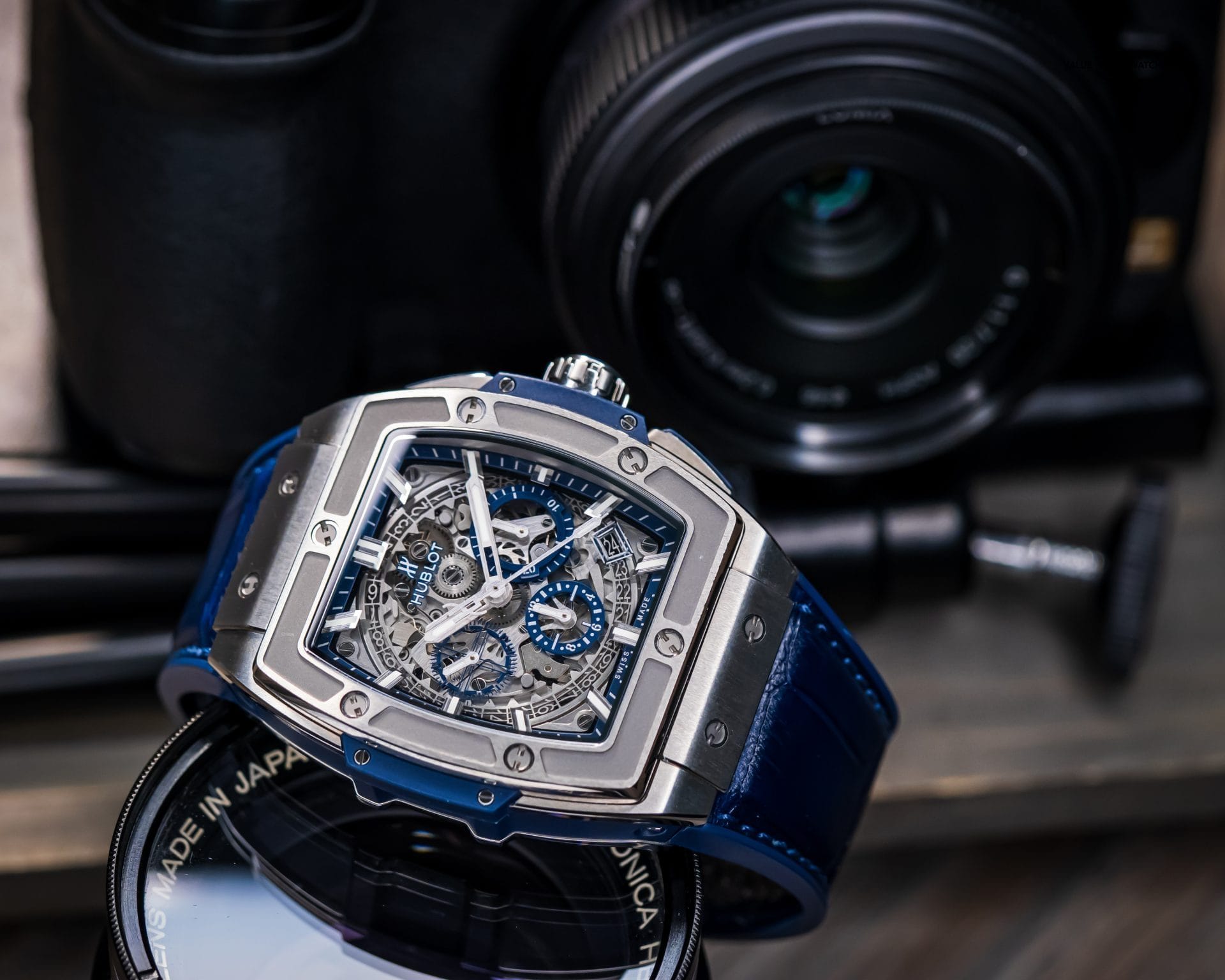 Hublot Spirit of Big Bang Blue Titanium Chrono 42mm BOX & PAPERS 641.NX.7170.LR - Image 10