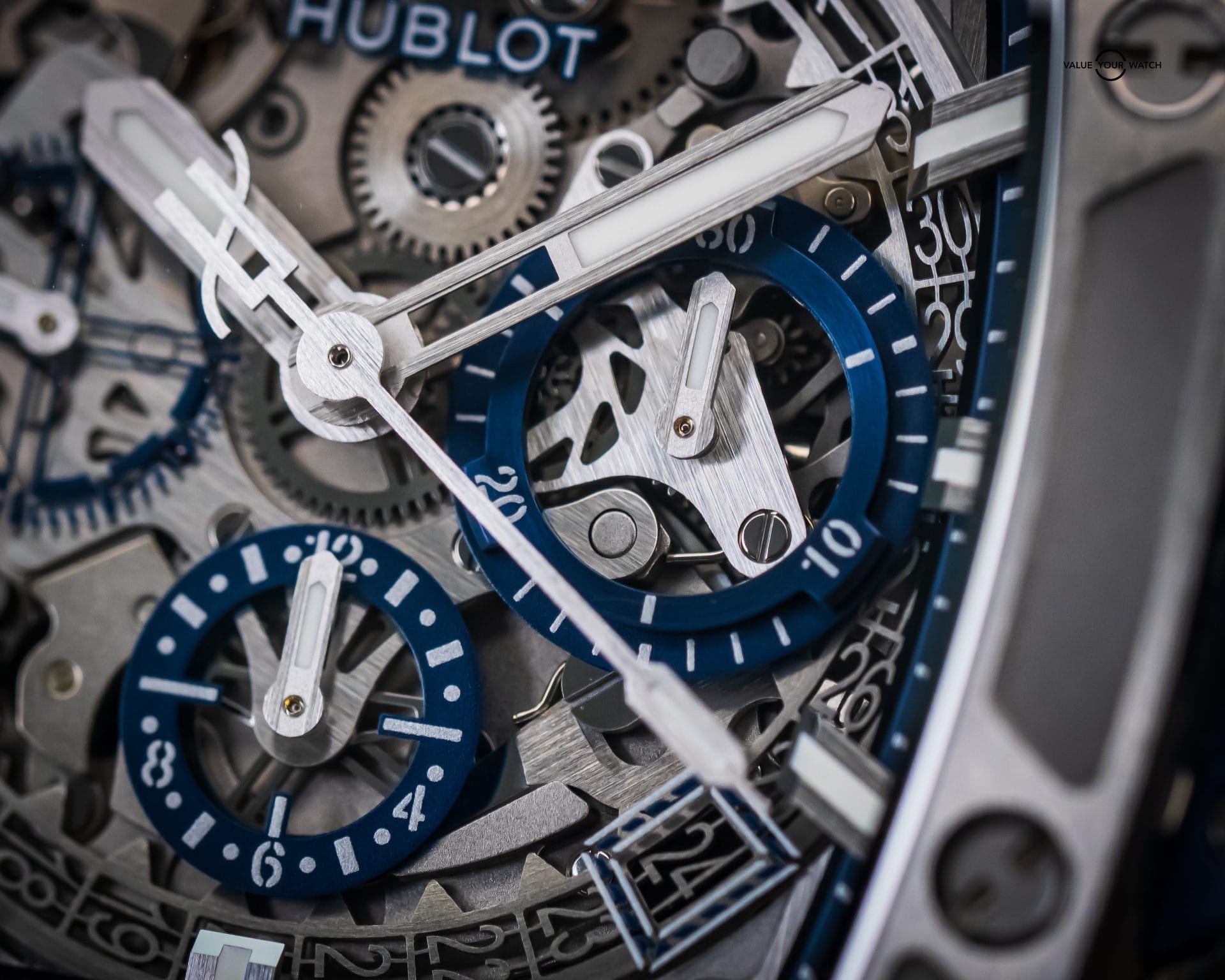 Hublot Spirit of Big Bang Blue Titanium Chrono 42mm BOX & PAPERS 641.NX.7170.LR - Image 12