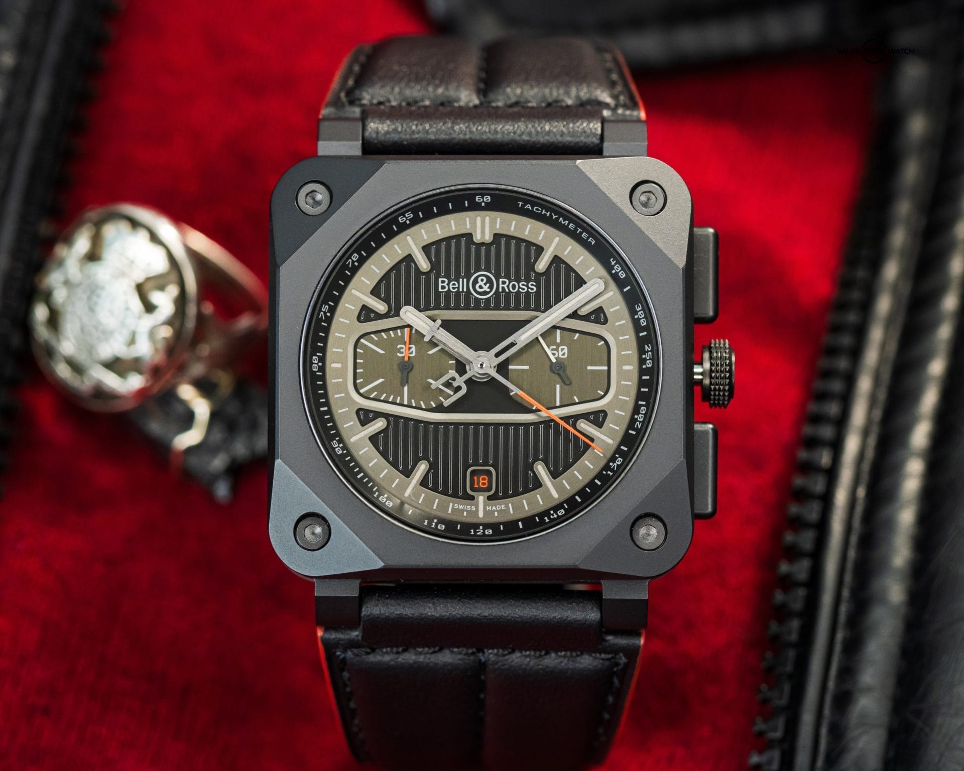 Bell & Ross Limited Edition BlackTrack Chronograph BOX &PAPERS BR0394-BTR-DE/SCA
