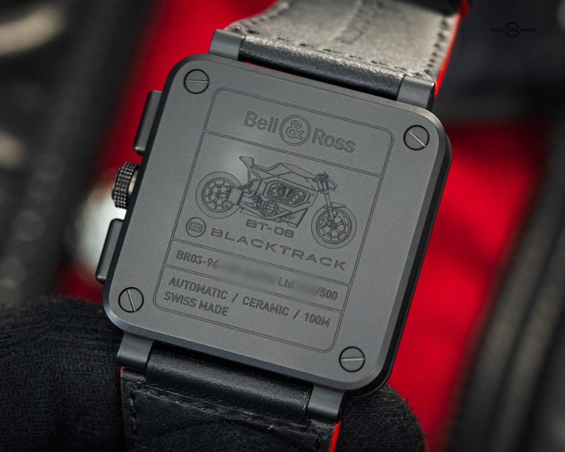 Bell & Ross Limited Edition BlackTrack Chronograph BOX &PAPERS BR0394-BTR-DE/SCA - Image 8