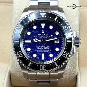 Rolex Sea Dweller Deepsea with Lapis Lazuli stone Dial, ref 116660 w/ box/papers