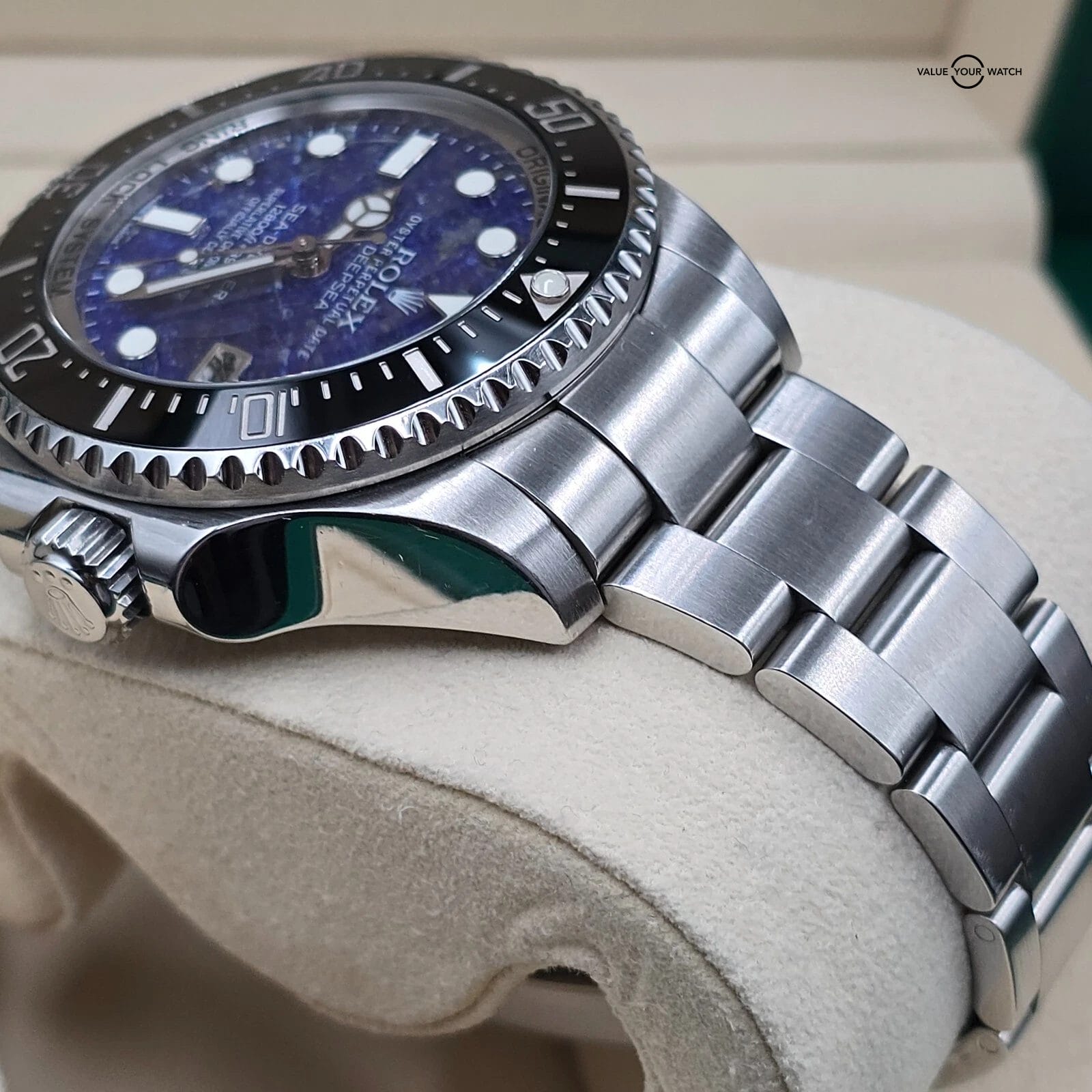 Rolex Sea Dweller Deepsea with Lapis Lazuli stone Dial, ref 116660 w/ box/papers - Image 8