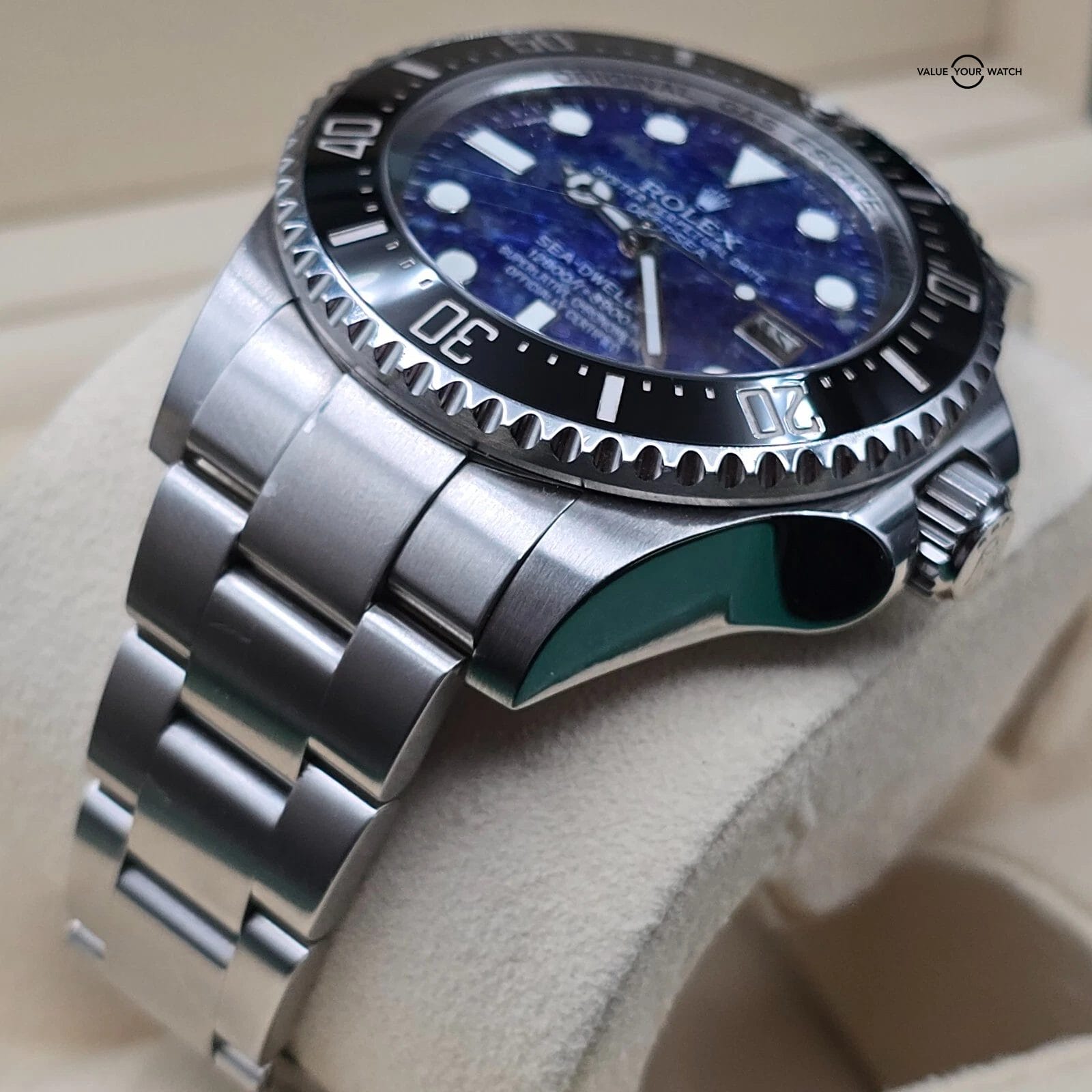 Rolex Sea Dweller Deepsea with Lapis Lazuli stone Dial, ref 116660 w/ box/papers - Image 9