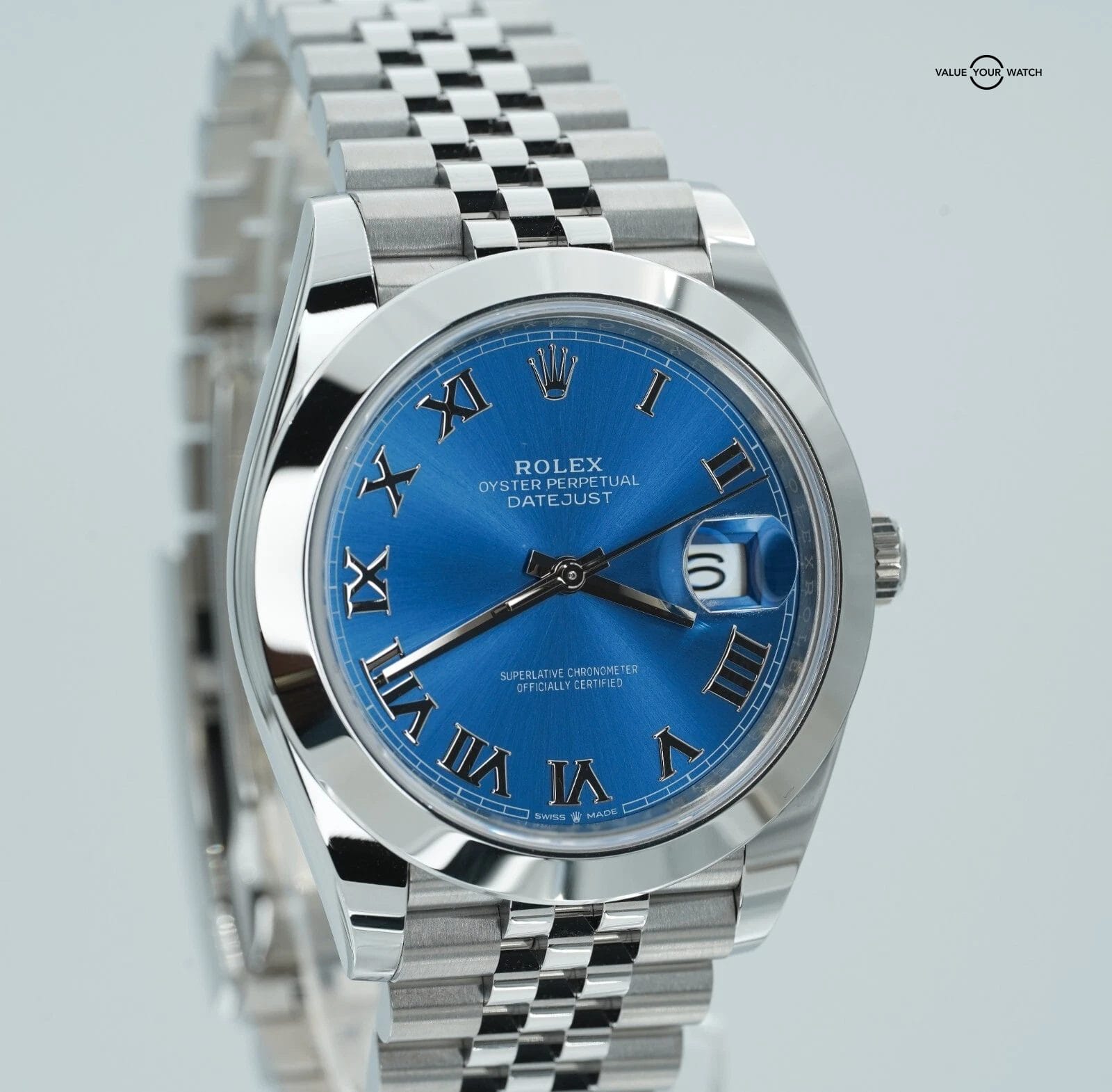 2025 Rolex Datejust 41 126300 Blue Roman Dial Stainless Steel BOXES/PAPERS! - Image 2