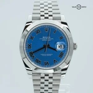2025 Rolex Datejust 41 126300 Blue Roman Dial Stainless Steel BOXES/PAPERS!