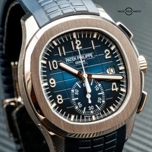2022 Patek Philippe Aquanaut 5968G-001 White Gold Blue Dial &#8211; FULL SET