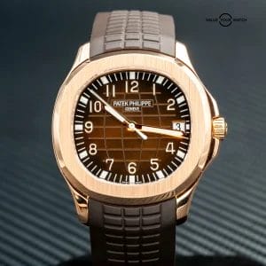 MINT 2015 Patek Philippe Aquanaut 5167R-001 Rose Gold Brown Dial – FULL SET