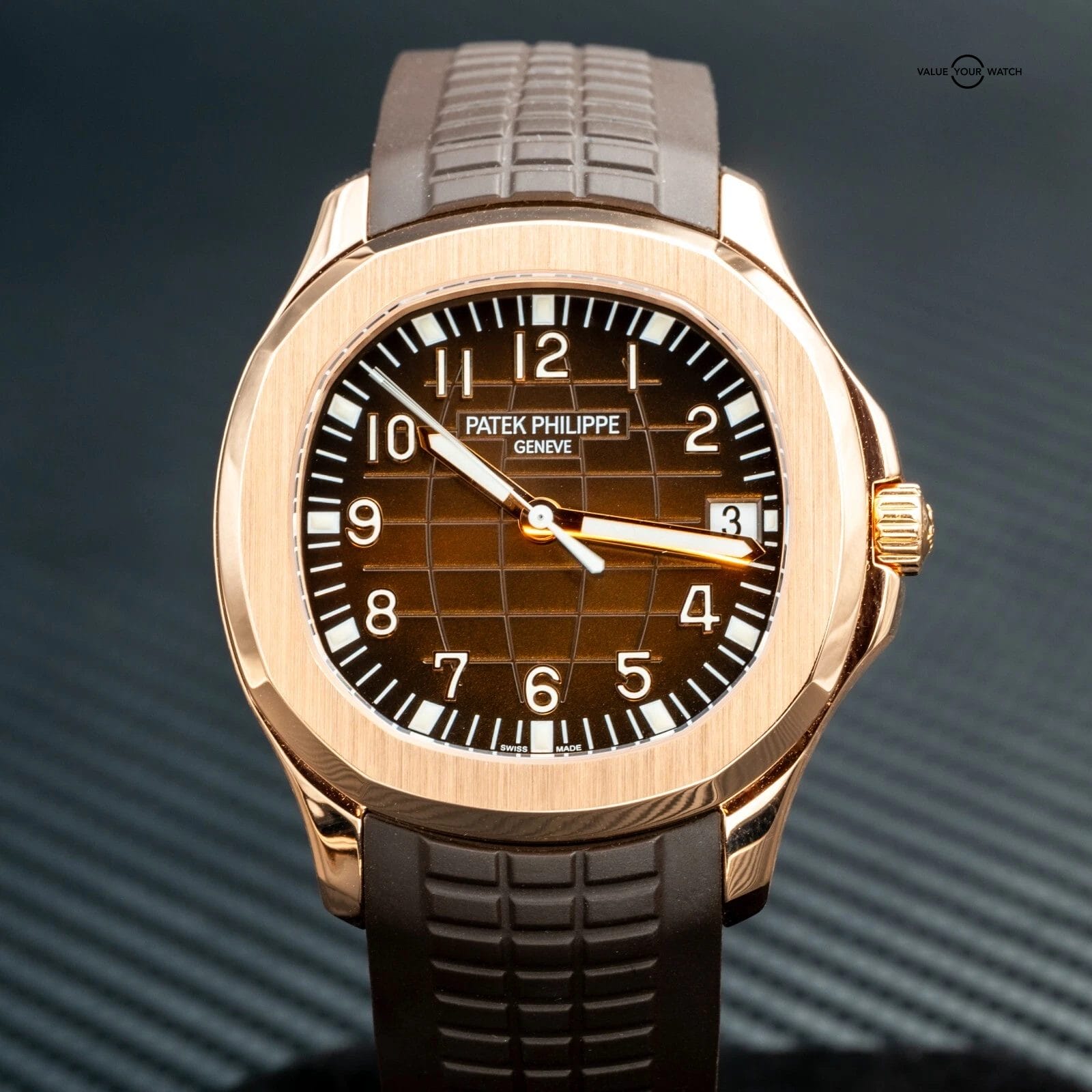 MINT 2015 Patek Philippe Aquanaut 5167R-001 Rose Gold Brown Dial - FULL SET