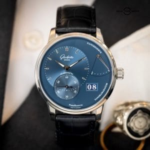 Glashutte Original PanoReserve Blue Dial 40mm – BOX & PAPERS – 1-65-01-26-12-61