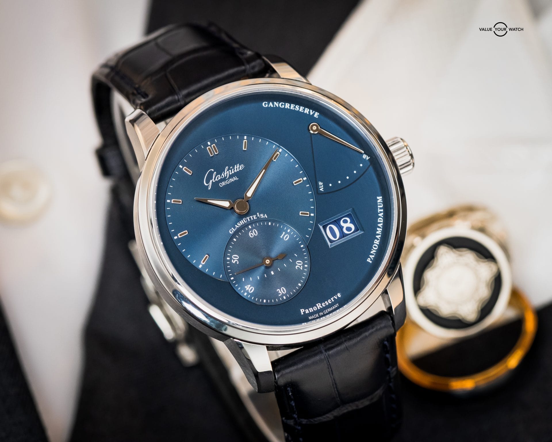 Glashutte Original PanoReserve Blue Dial 40mm – BOX & PAPERS – 1-65-01-26-12-61 - Image 10