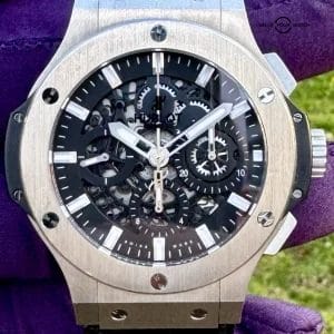 Hublot Aero Bang Big Bang 44 Steel Skeleton $17K MSRP 311.SX.1170.GR W/Papers 🔥