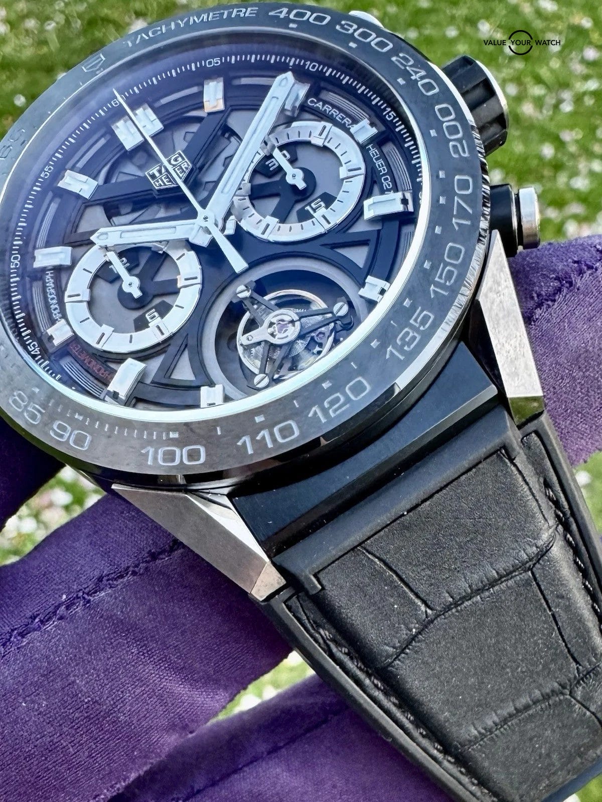 Tag Heuer Carrera 🚨 Tourbillon 🚨 HEUER02T 45MM Skeleton Dial FULL SET ‼️ - Image 3