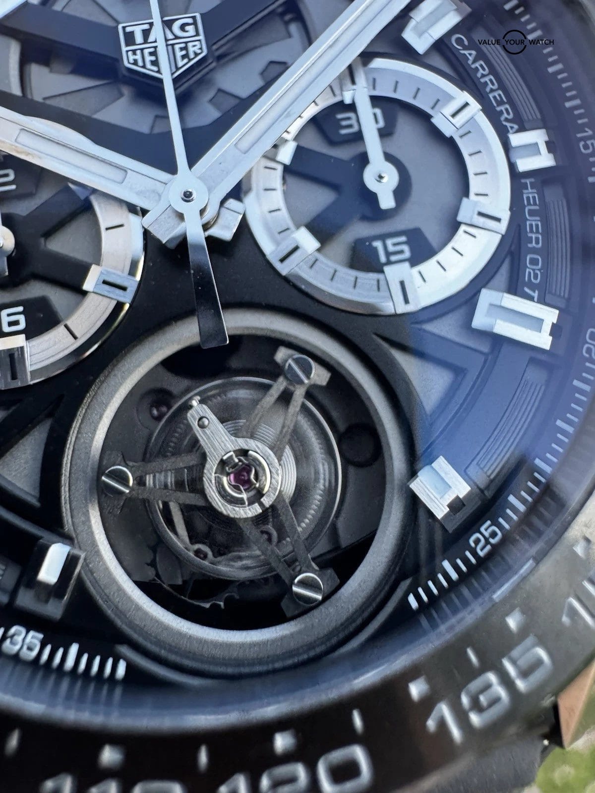 Tag Heuer Carrera 🚨 Tourbillon 🚨 HEUER02T 45MM Skeleton Dial FULL SET ‼️ - Image 4