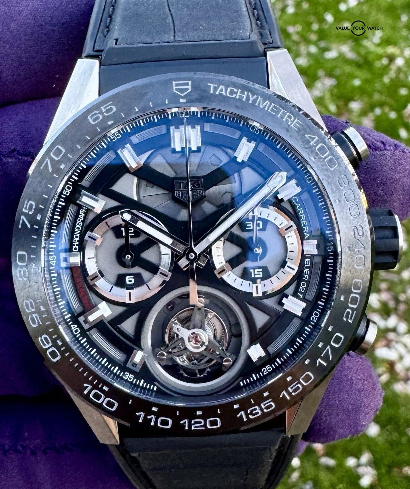 Tag Heuer Carrera 🚨 Tourbillon 🚨 HEUER02T 45MM Skeleton Dial FULL SET ‼️ - Image 5