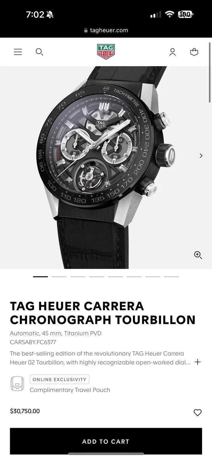 Tag Heuer Carrera 🚨 Tourbillon 🚨 HEUER02T 45MM Skeleton Dial FULL SET ‼️ - Image 6