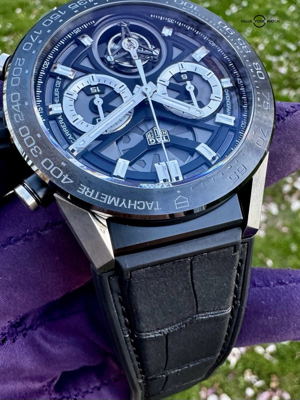 Tag Heuer Carrera 🚨 Tourbillon 🚨 HEUER02T 45MM Skeleton Dial FULL SET ‼️ - Image 15