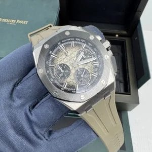 2025 FACTORY SERVICED 2023 Taupe Smoke Dial Ceramic Bezel 43mm Royal OakOffshore