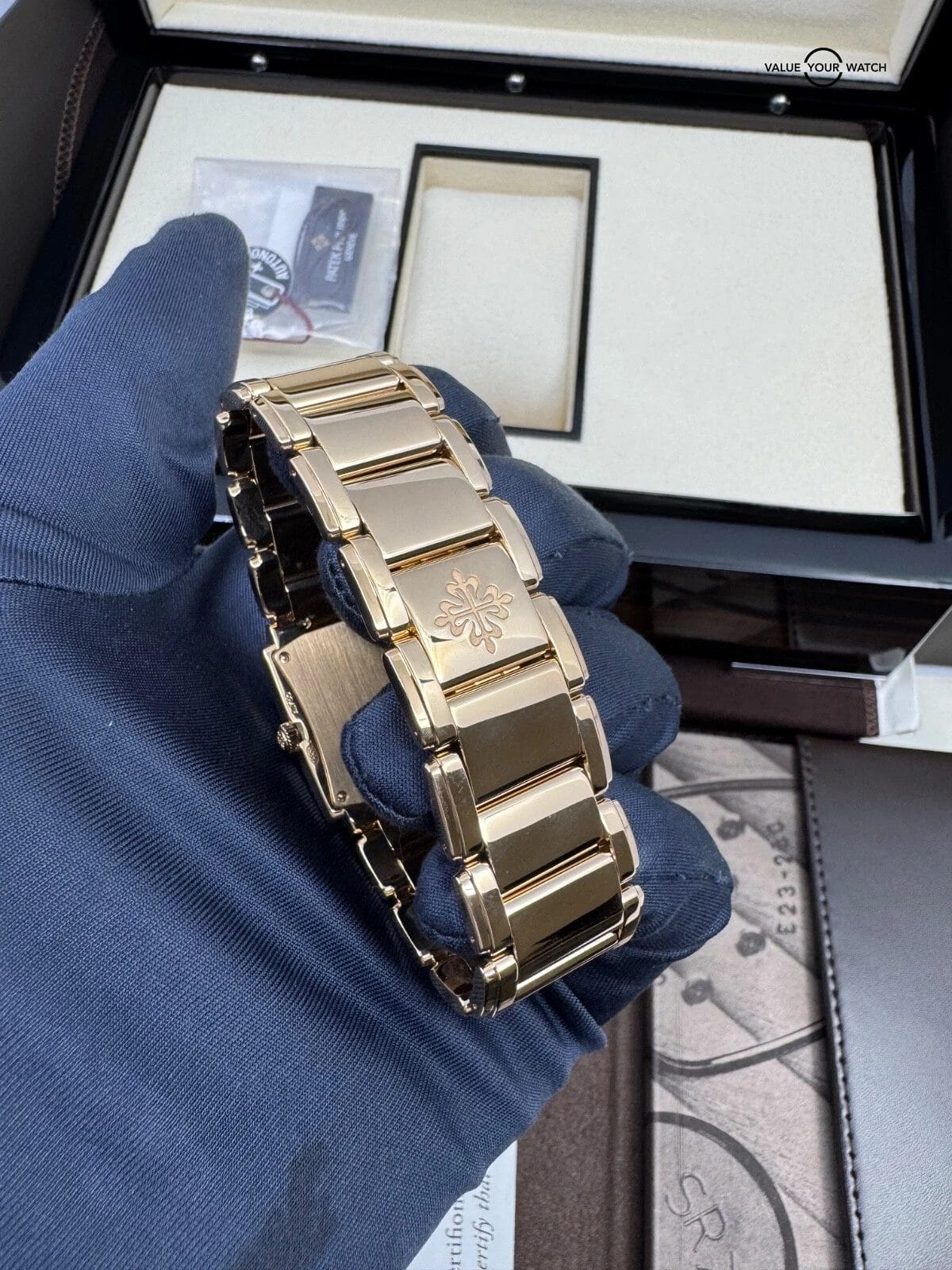 2024 Unworn Purple Dial Diamond Bezel Rose Gold 30mm Twenty-4 Box Papers - Image 2