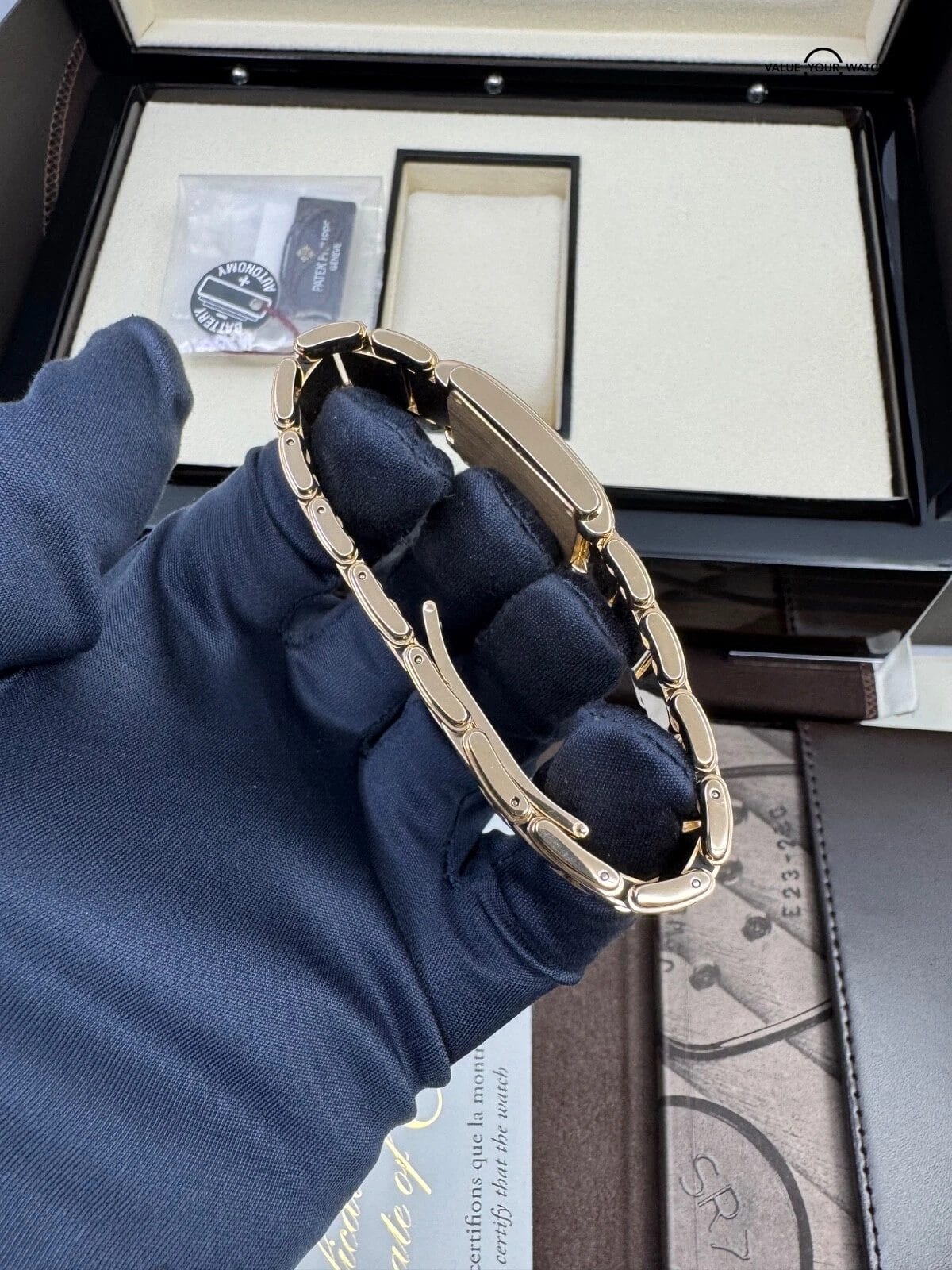 2024 Unworn Purple Dial Diamond Bezel Rose Gold 30mm Twenty-4 Box Papers - Image 3