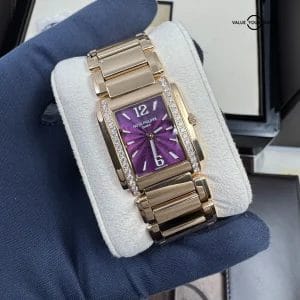 2024 Unworn Purple Dial Diamond Bezel Rose Gold 30mm Twenty-4 Box Papers