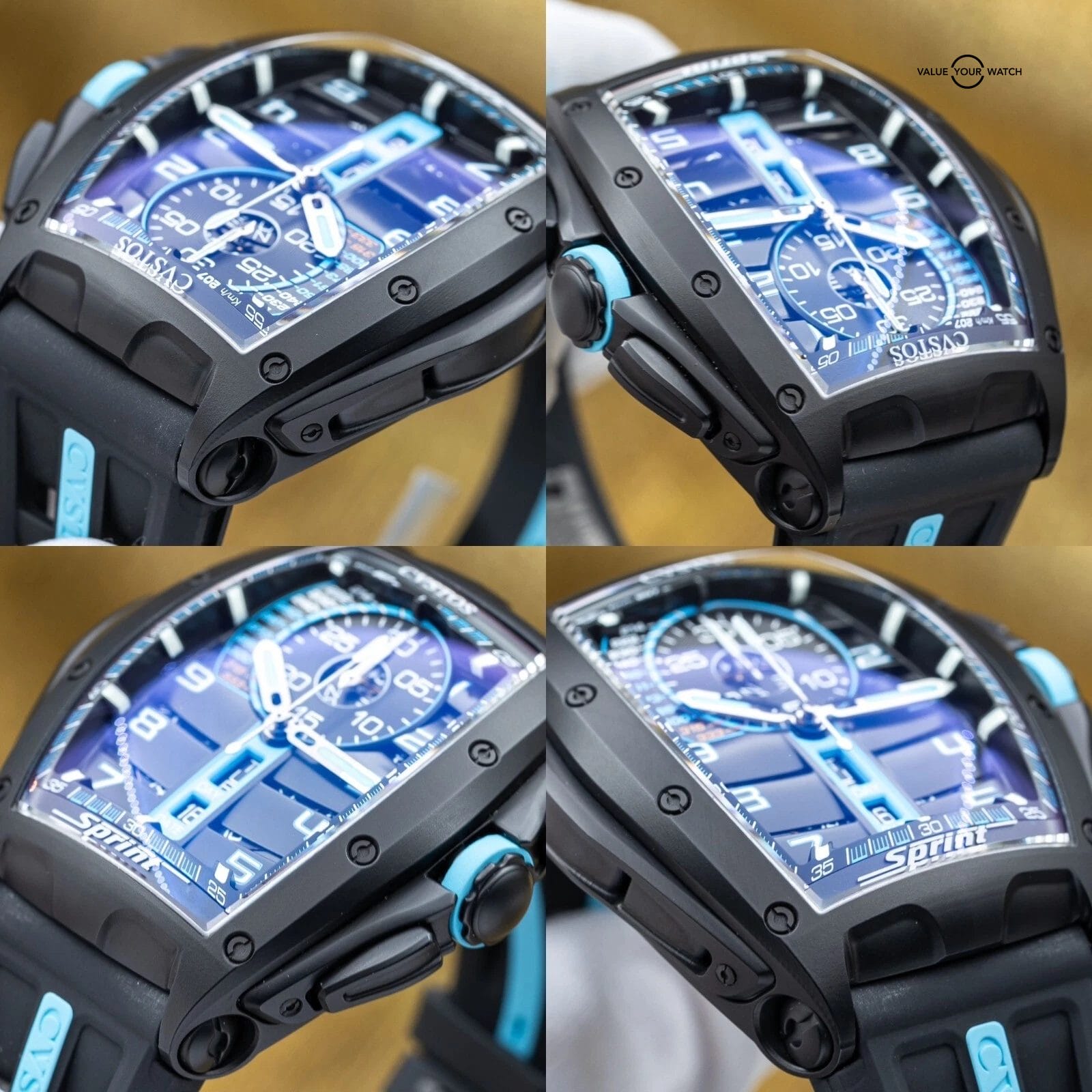 CVSTOS Challenge Chrono Sprint Titanium Blue Dial B01107.4112002 Brand New 2025 - Image 6