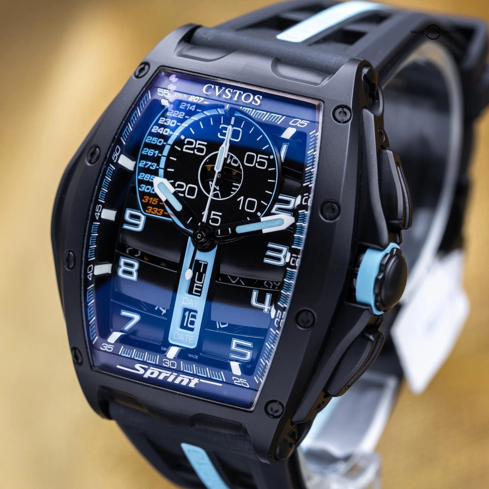 CVSTOS Challenge Chrono Sprint Titanium Blue Dial B01107.4112002 Brand New 2025 - Image 13