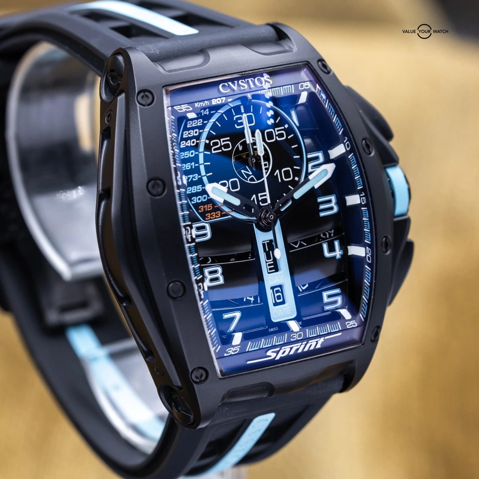 CVSTOS Challenge Chrono Sprint Titanium Blue Dial B01107.4112002 Brand New 2025 - Image 14