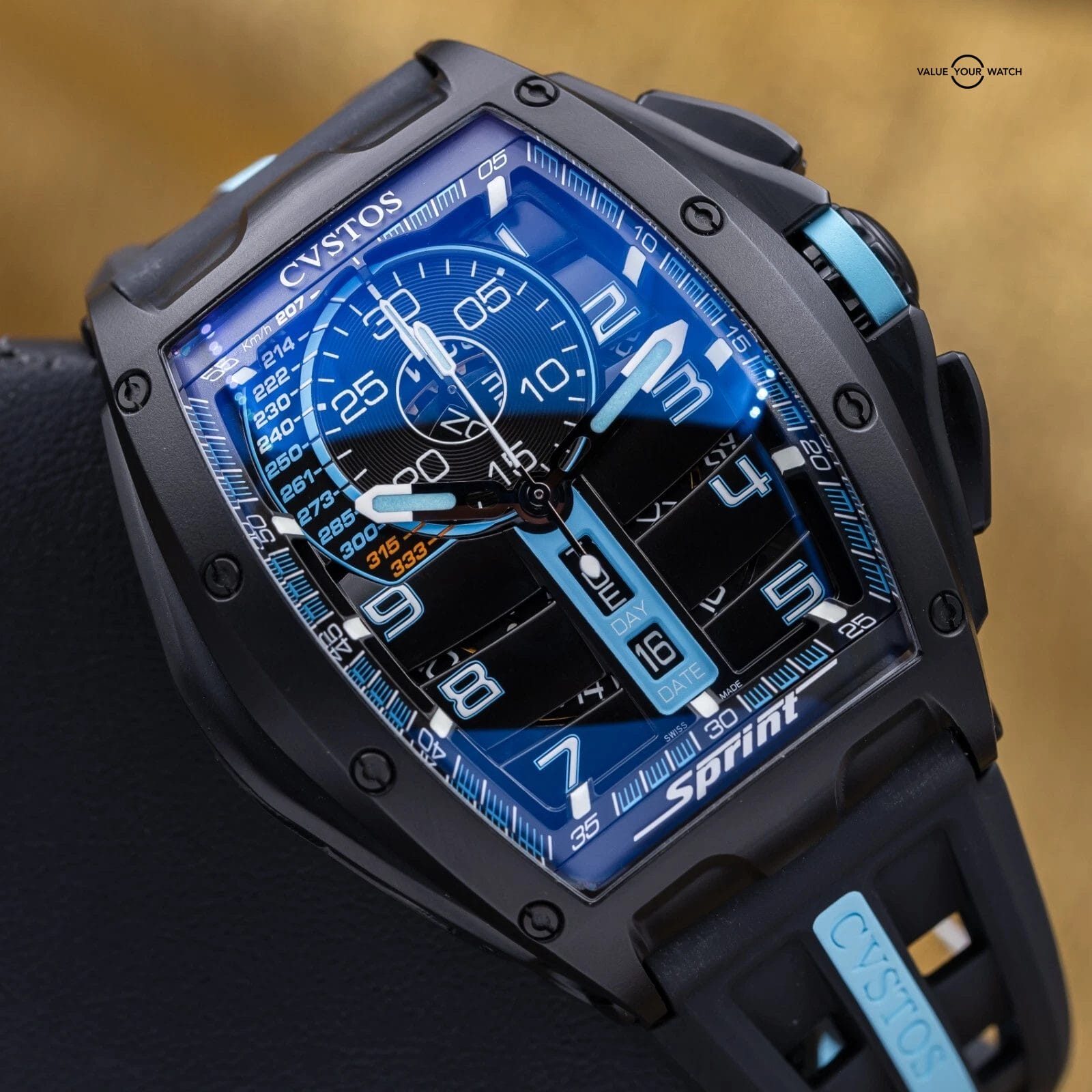 CVSTOS Challenge Chrono Sprint Titanium Blue Dial B01107.4112002 Brand New 2025 - Image 15