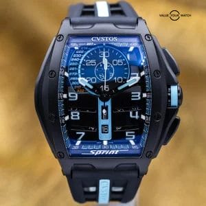 CVSTOS Challenge Chrono Sprint Titanium Blue Dial B01107.4112002 Brand New 2025