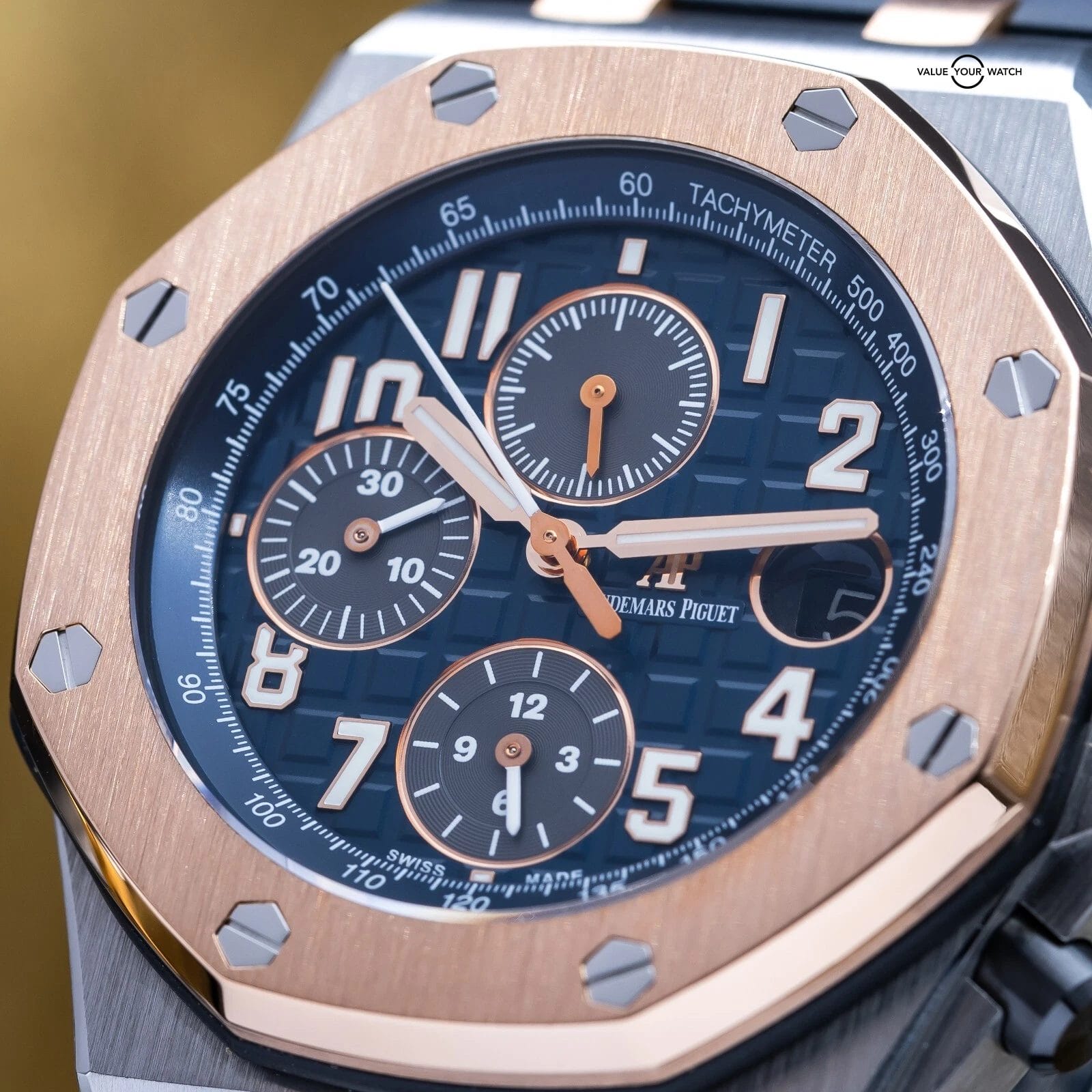 Audemars Piguet Royal Oak Offshore Chronograph 42mm Blue Dial 26471SR - Full Set - Image 10