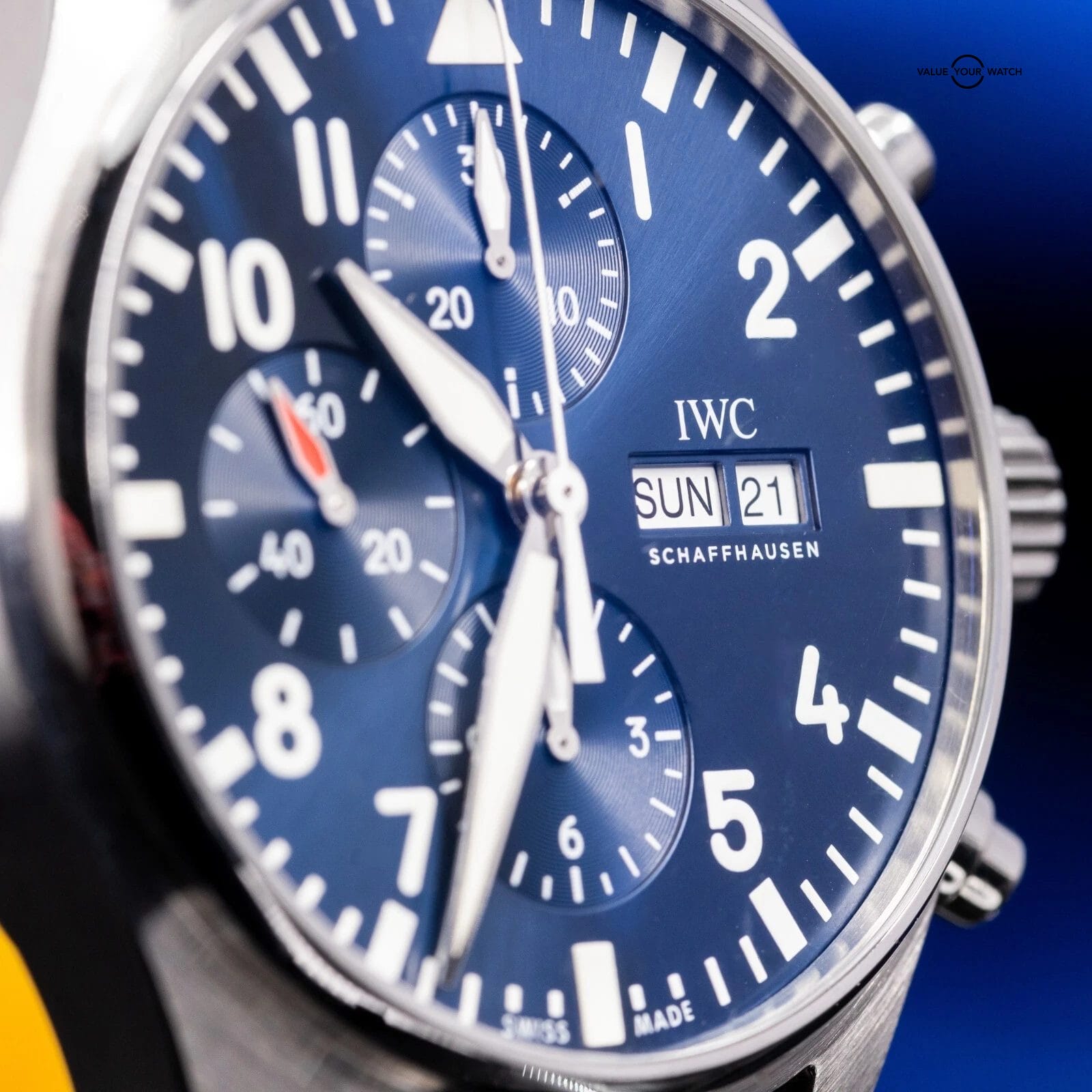 IWC Pilot's Chronograph IW377714 Le Petit Prince Blue Dial 43mm Box & Papers - Image 5