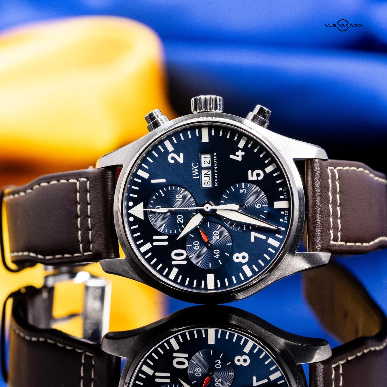 IWC Pilot's Chronograph IW377714 Le Petit Prince Blue Dial 43mm Box & Papers - Image 9