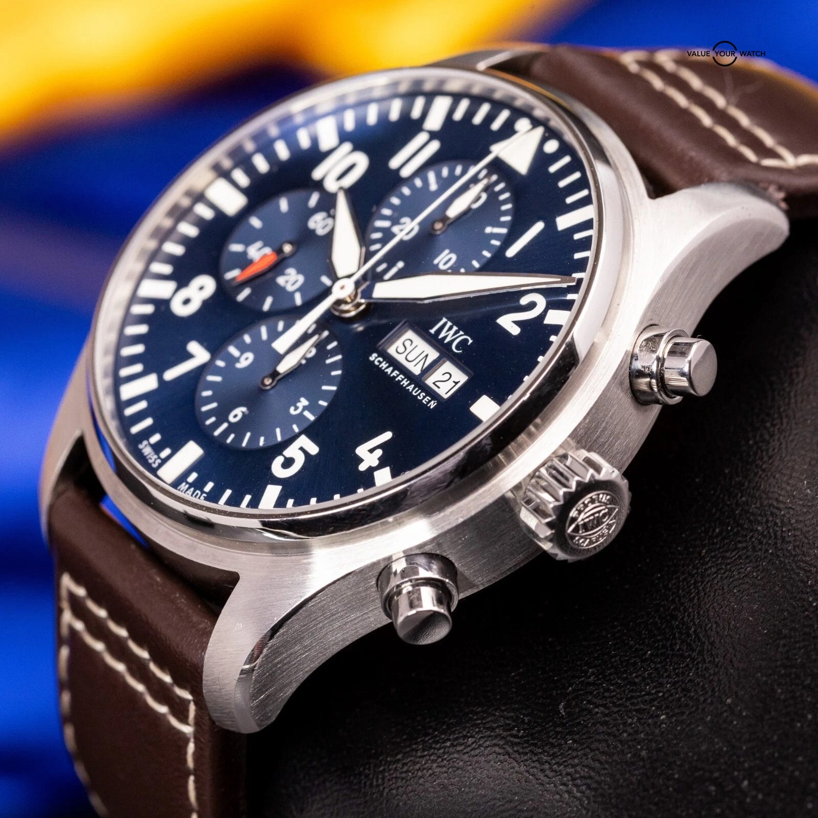 IWC Pilot's Chronograph IW377714 Le Petit Prince Blue Dial 43mm Box & Papers - Image 12