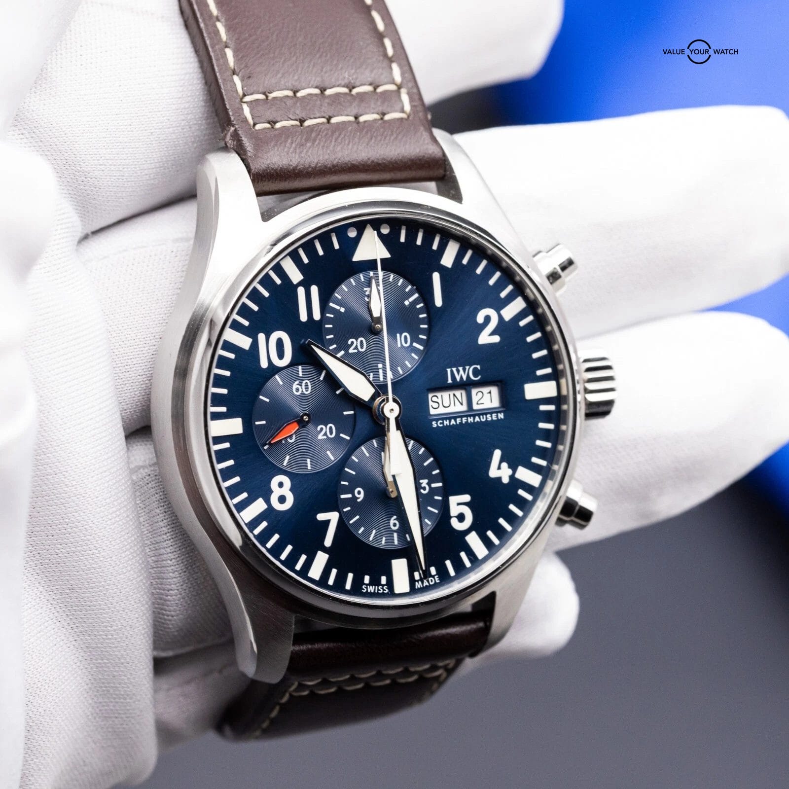 IWC Pilot's Chronograph IW377714 Le Petit Prince Blue Dial 43mm Box & Papers - Image 13