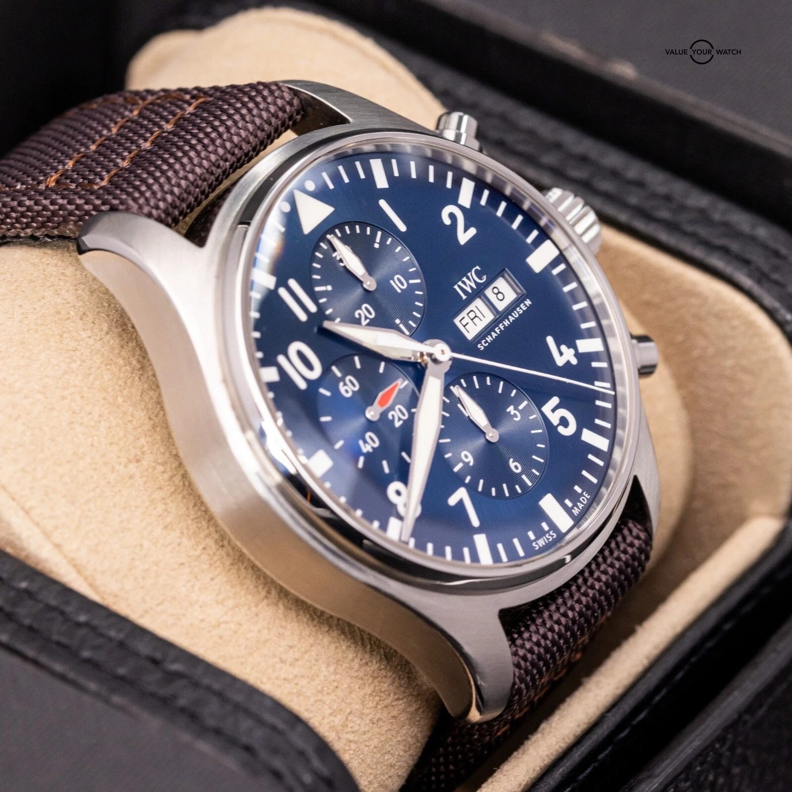 IWC Pilot's Chronograph Le Petit Prince Blue Dial 43mm IW377714 Box & Papers - Image 3