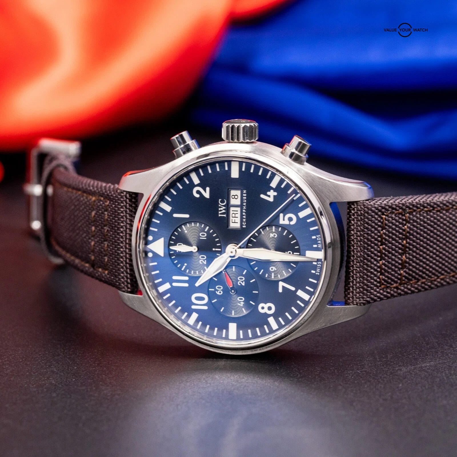 IWC Pilot's Chronograph Le Petit Prince Blue Dial 43mm IW377714 Box & Papers - Image 11