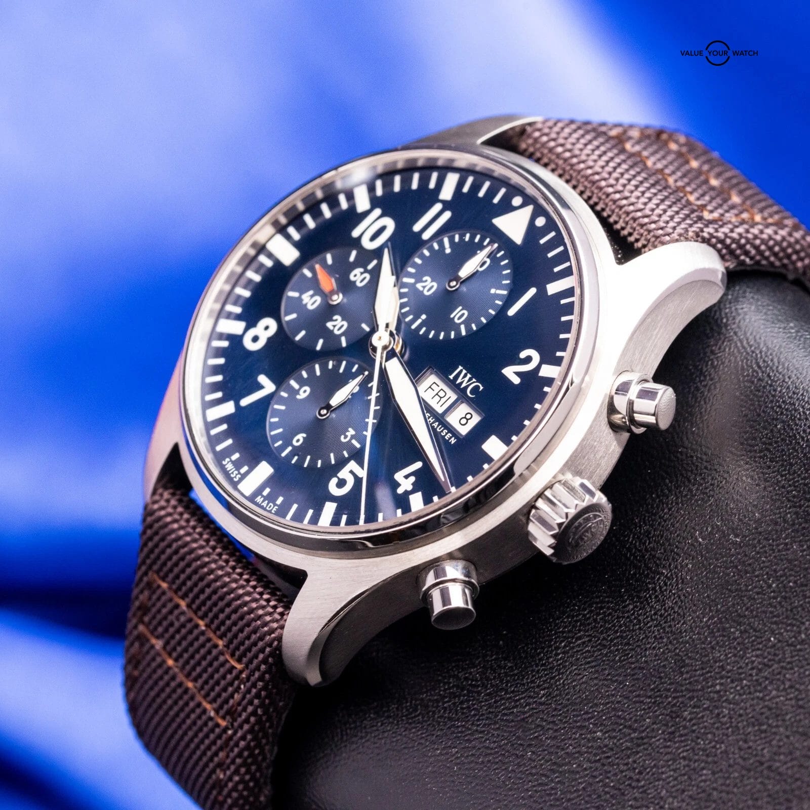 IWC Pilot's Chronograph Le Petit Prince Blue Dial 43mm IW377714 Box & Papers - Image 15